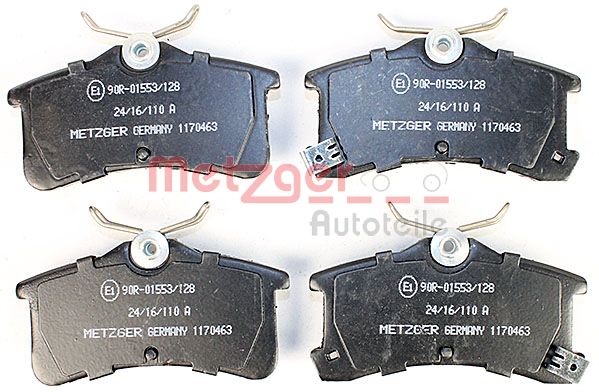 METZGER 1170463 Bremsbelagsatz, Scheibenbremse